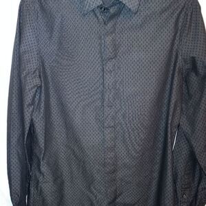 𝅺PERRY Ellis Long Sleeve Shirt Men's Size S Slim Fit